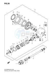 VLR1800 (E2) drawing PROPELLER SHAFT FINAL DRIVE GEAR