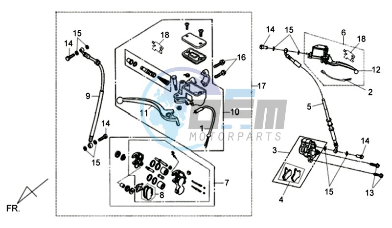 BRAKE LEVER / BRAKE CALIPER / BRAKE LINES