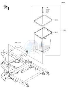 MULE SX 4x4 KAF400HJF EU drawing Optional Parts(Frame)