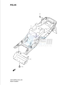 GSX1250 FA drawing REAR FENDER