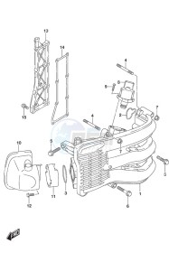 DF 60A drawing Intake Manifold/ Silencer/Exhaust Cover