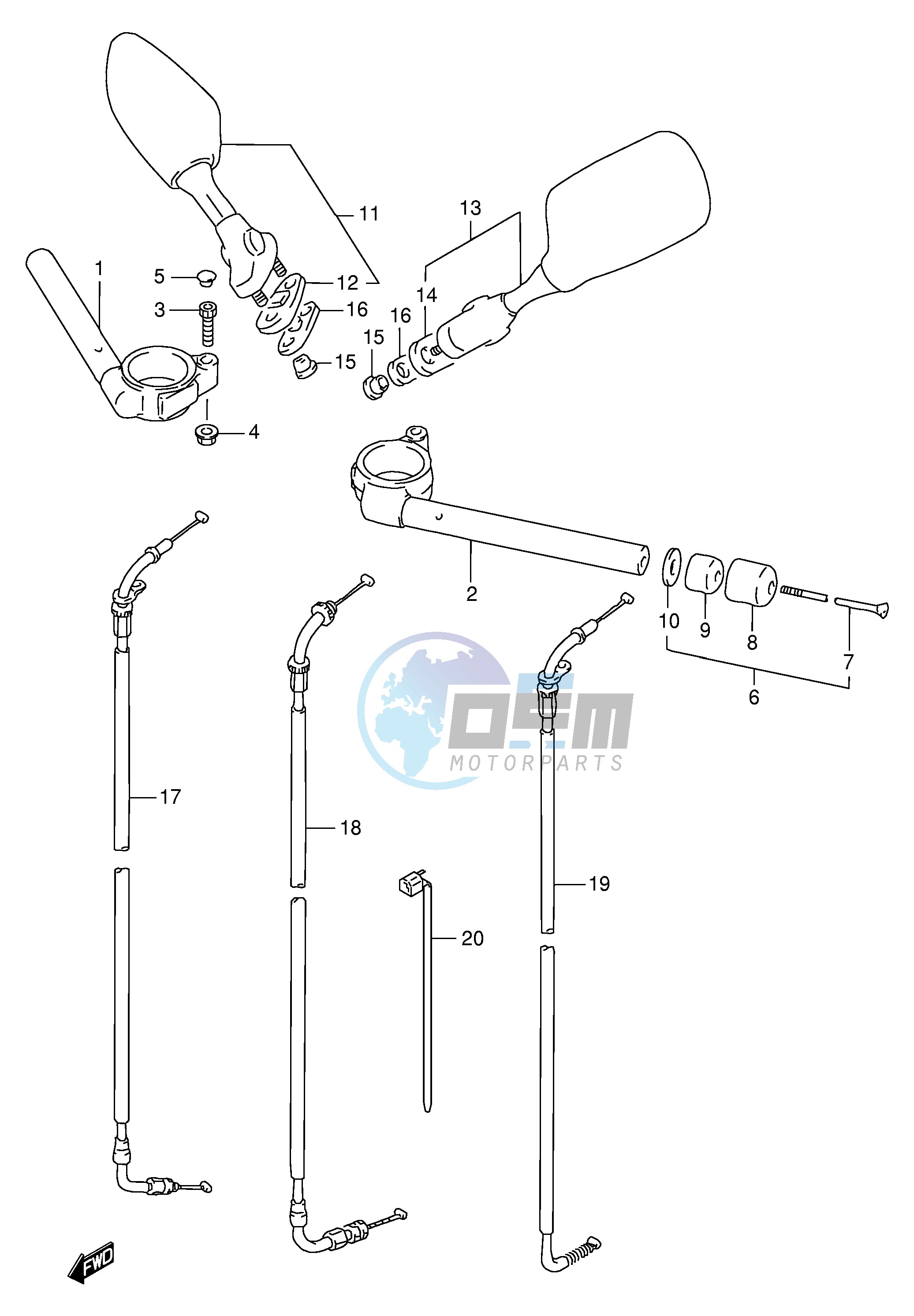 HANDLEBAR (MODEL P R)