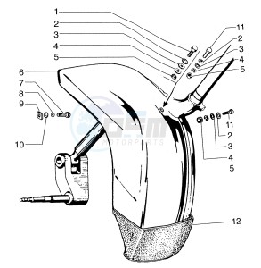 FL2 50 drawing Front mudguard