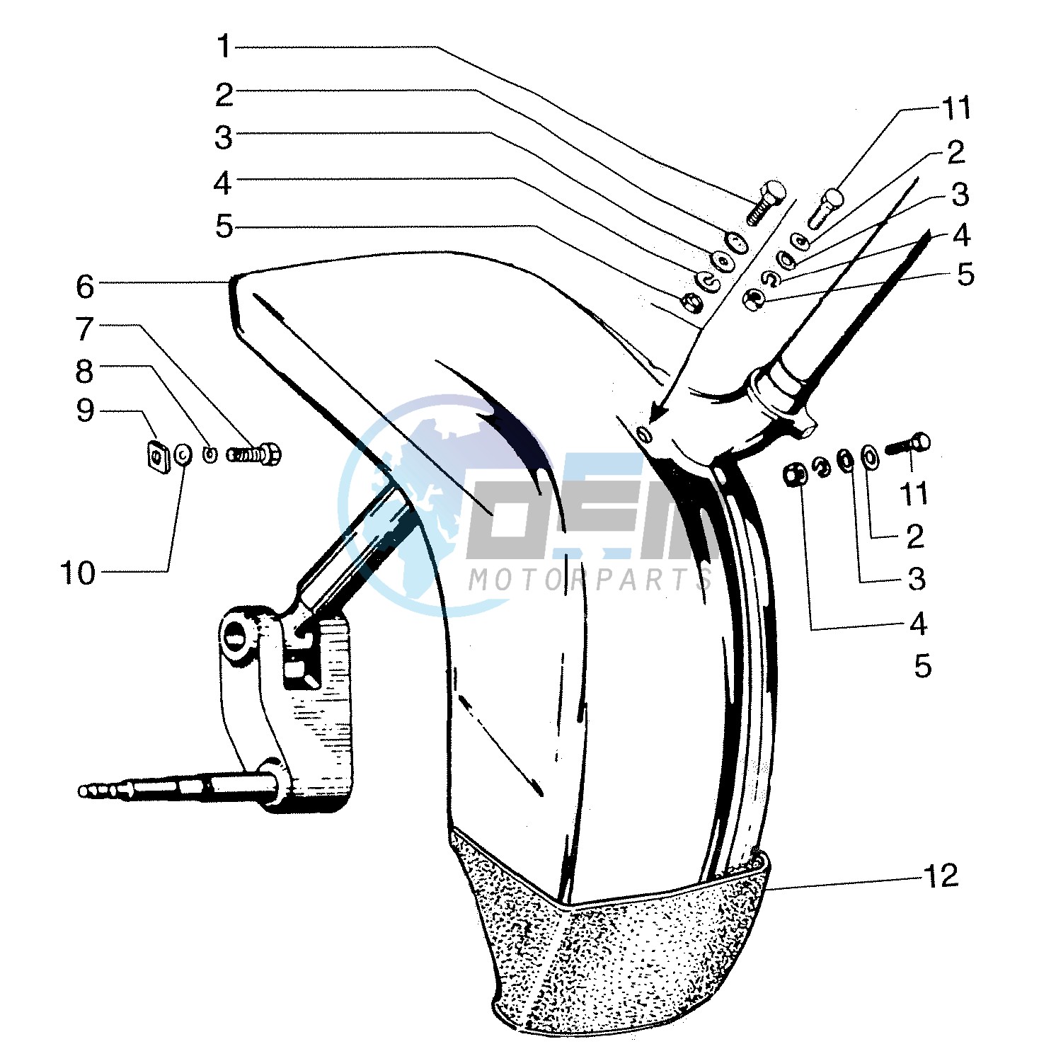 Front mudguard