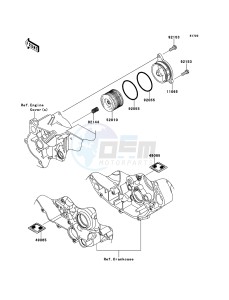 KFX450R KSF450BDF EU drawing Oil Filter