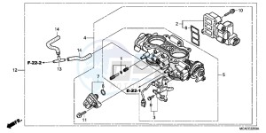 GL1800D GoldWing - GL1800-D UK - (E) drawing THROTTLE BODY