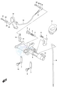 DF 9.9A drawing Clutch Rod Non-Remote Control