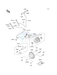 KLF 250 A [BAYOU 250] (A6F-A9F) A7F drawing OIL PUMP_OIL FILTER