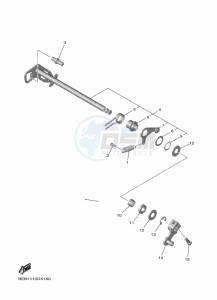 YZF690 YZF-R7 (BEBG) drawing SHIFT SHAFT