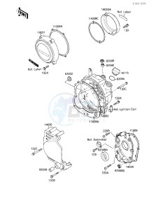 ZX 600 B [NINJA 600RX] (B1) [NINJA 600RX] drawing ENGINE COVERS