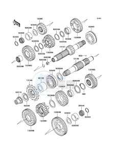 W650 EJ650-C7P GB XX (EU ME A(FRICA) drawing Transmission