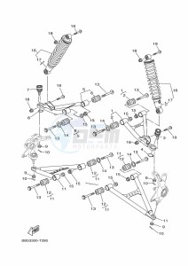 YFM450FWBD KODIAK 450 (B5R3) drawing FRONT SUSPENSION & WHEEL