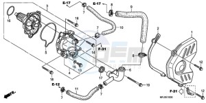 CBR600RAA Korea - (KO / ABS) drawing WATER PUMP