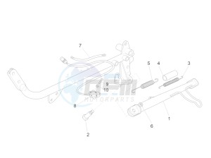 V7 II Racer ABS 750 USA-CND drawing Lateral stand