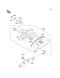 ER-5 ER500-C5P GB XX (EU ME A(FRICA) drawing Taillight(s)