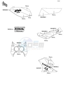 ZX 750 H [NINJA ZX-7] (H1) [NINJA ZX-7] drawing DECALS