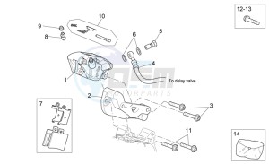 Scarabeo 400-492-500 Light drawing Rear master brake cylinder