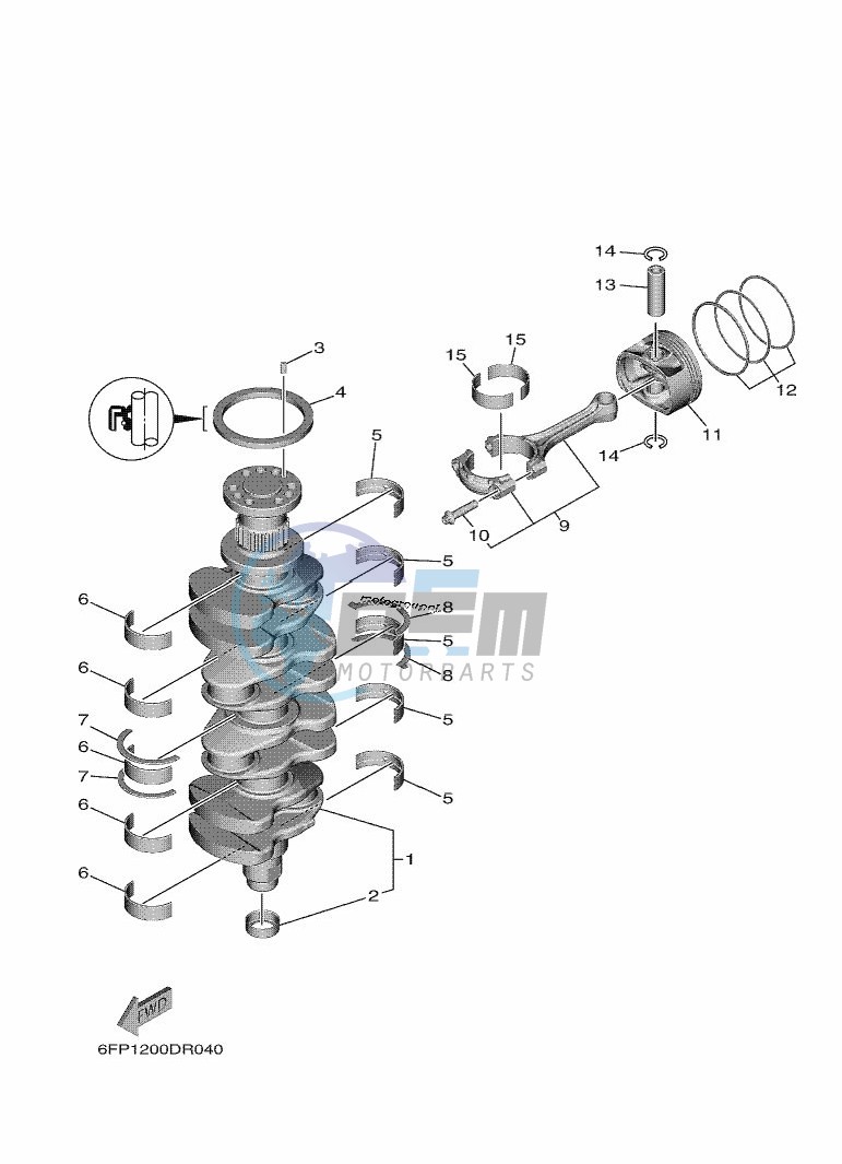 CRANKSHAFT--PISTON