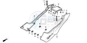 CB250 TWO FIFTY drawing SIDE COVER