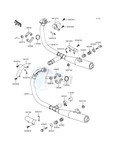 EN 500 A [VULCAN 500] (A1-D5) [VULCAN 500] drawing MUFFLERS