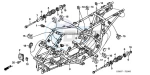 TRX250TM9 Australia - (U) drawing FRAME BODY