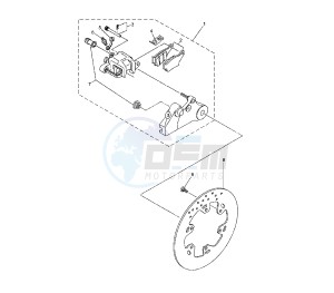 XT Z TENERE 660 drawing REAR BRAKE CALIPER