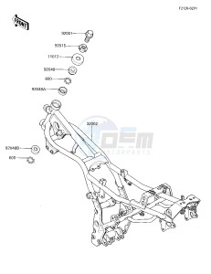 EX 250 E [NINJA 250R] (E1-E2) [NINJA 250R] drawing FRAME