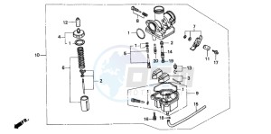 CG125 drawing CARBURETOR