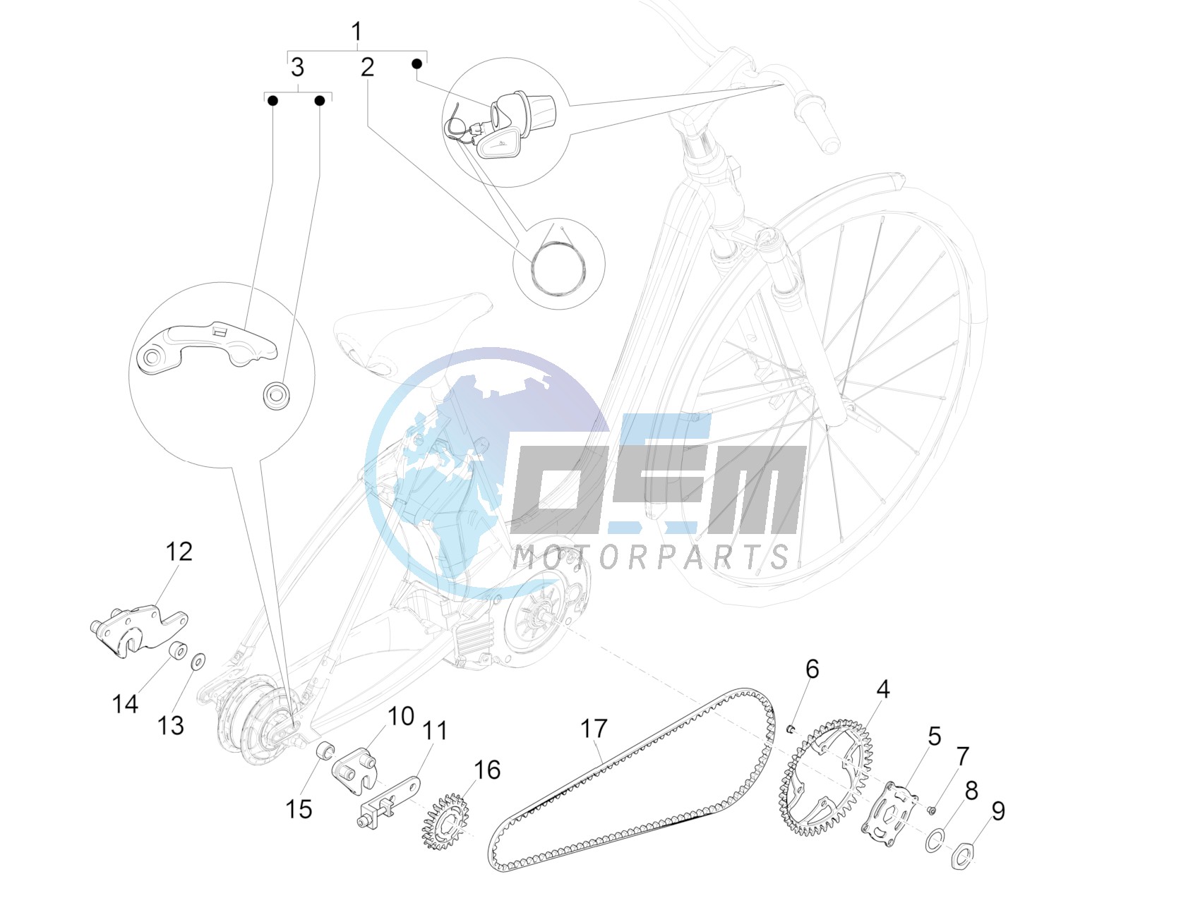 Gear shift (NUVINCI MECH)