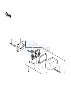 KLT 200 C [KLT200] (C1) | DIFFIRENTIAL AXLE [KLT200] drawing TAILLIGHT -- 83 KLT200-C1- -