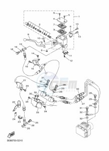 MT-03 MTN320-A (B9A9) drawing FRONT MASTER CYLINDER