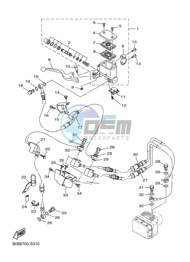 FRONT MASTER CYLINDER