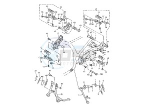 XJ S DIVERSION 900 drawing STAND-FOOTREST