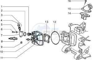 NRG 50 drawing Cylinder head - Induction pipe