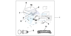 CBF500A drawing TOP BOX 35 L R-311M