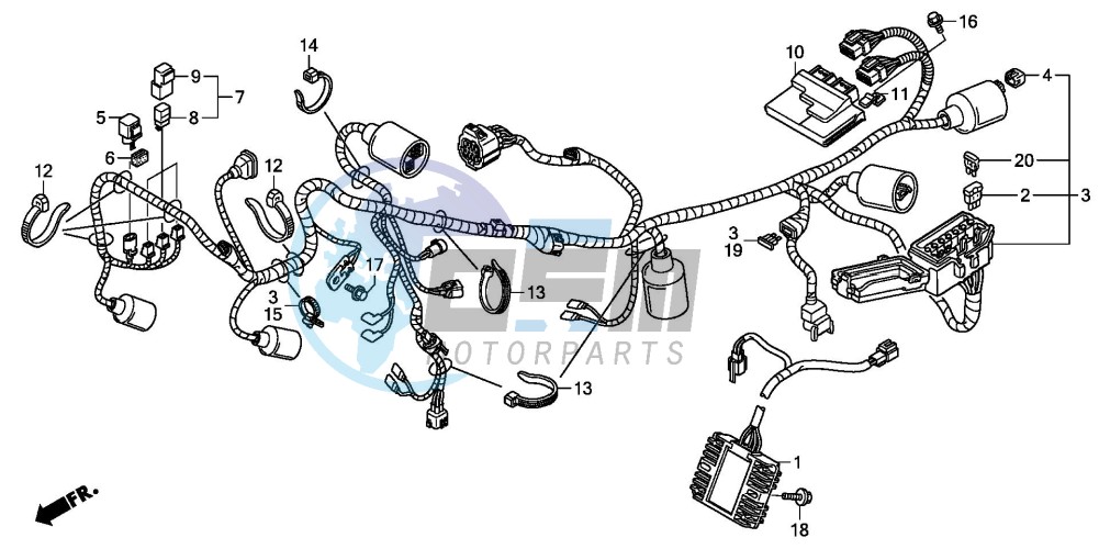 WIRE HARNESS (XL125V7/8)