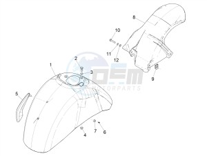 GTS 300 HPE 4T-4V IE ABS E4 (EMEA) drawing Wheel housing - Mudguard