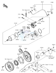 BRUTE FORCE 750 4x4i EPS KVF750HFF EU drawing Starter Motor