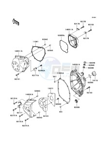 Z750_ABS ZR750M7F GB XX (EU ME A(FRICA) drawing Engine Cover(s)