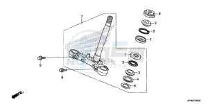 GLR1251WHF CB125F UK - (E) drawing STEERING STEM