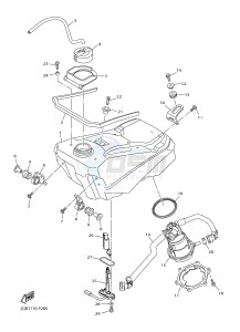 WR250F (2GB7 2GB8 2GB9) drawing FUEL TANK