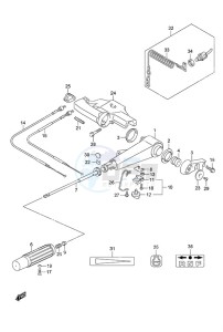 DF 9.9B drawing Tiller Handle