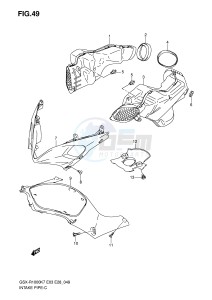 GSX-R1000 (E3-E28) drawing INTAKE PIPE