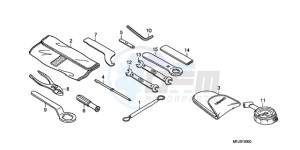 CBR600RR9 U / MME drawing TOOLS