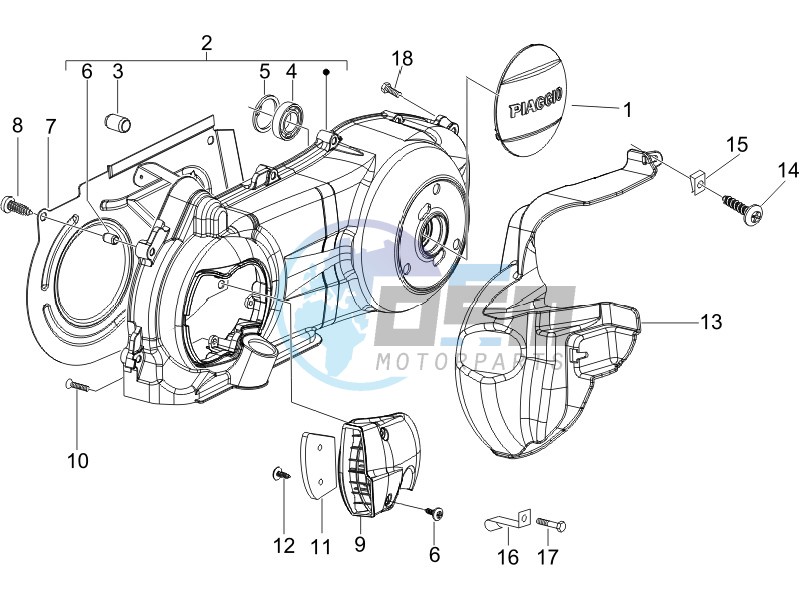 Crankcase cover - Crankcase cooling