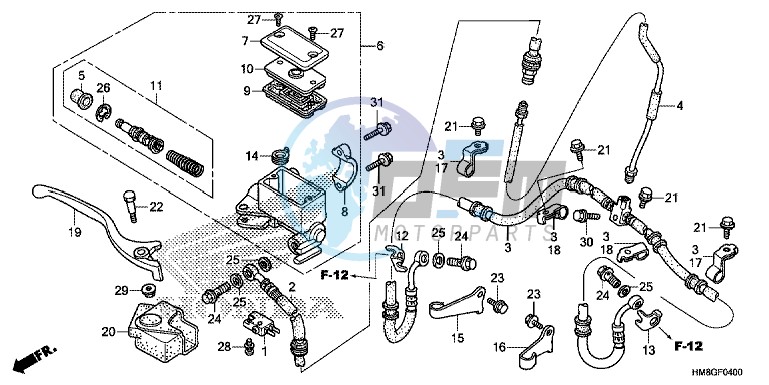 FRONT BRAKE MASTER CYLINDER