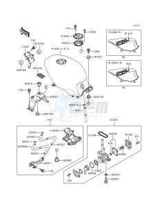 EX 500 D [NINJA 500] (D1-D5) [NINJA 500] drawing FUEL TANK -- EX500-D1- -