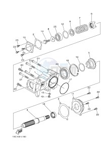 YFM300 RAPTOR 300 (1SC2 1SC3 1SC1 1SC1) drawing MIDDLE DRIVE GEAR