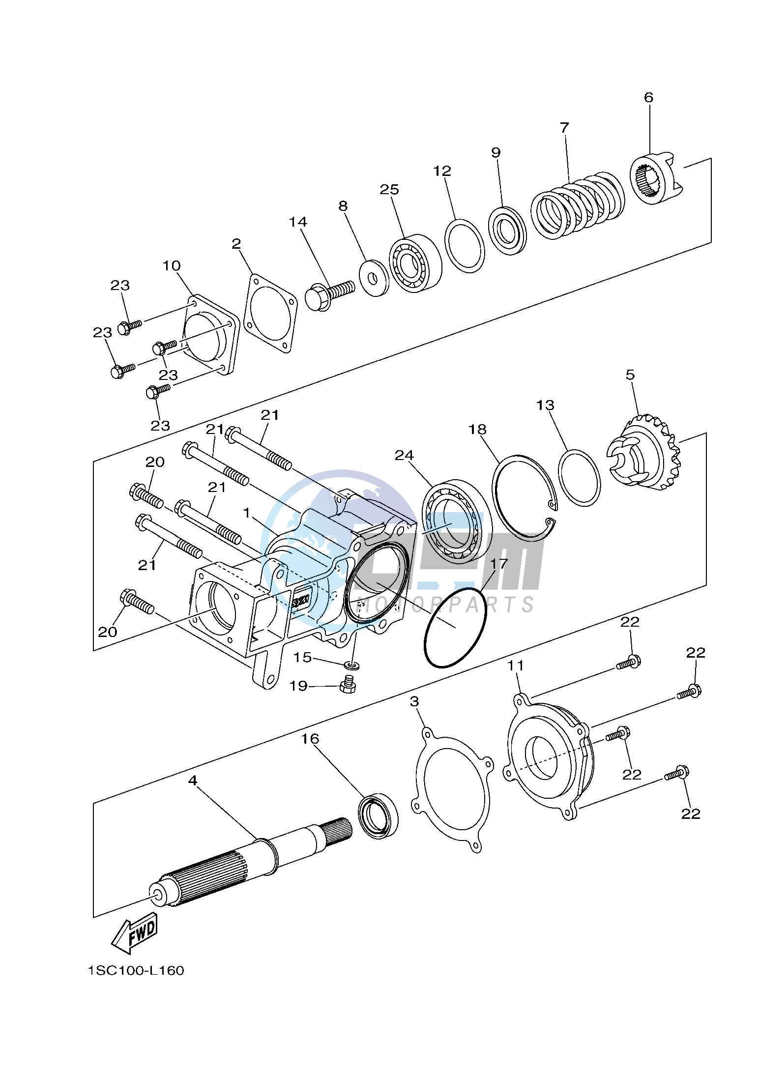 MIDDLE DRIVE GEAR