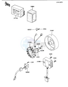 KLT 200 C [KLT200] (C2) | DIFFIRENTIAL AXLE [KLT200] drawing IGNITION_GENERATOR